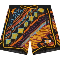 Mitchell & Ness Shorts-Game Day Pattern Short Los Angeles Lakers