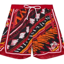 Mitchell & Ness Shorts-Game Day Pattern Short Miami Heat