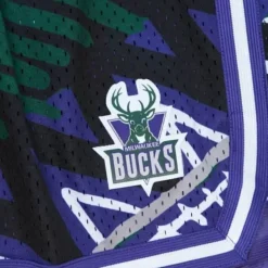 Mitchell & Ness Shorts-Game Day Pattern Short Milwaukee Bucks