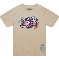 Mitchell & Ness T-Shirts & Tops-Game Day Pattern Tee Houston Rockets
