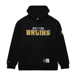 Mitchell & Ness Hoodies & Sweatshirts-Game Time Fleece Hoodie Current Logo Boston Bruins
