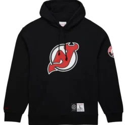 Mitchell & Ness Hoodies & Sweatshirts-Game Time Fleece Hoodie Current Logo New Jersey Devils