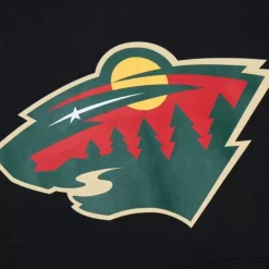 Mitchell & Ness Hoodies & Sweatshirts-Game Time Fleece Hoodie Current Logo Minnesota Wild
