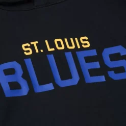 Mitchell & Ness Hoodies & Sweatshirts-Game Time Fleece Hoodie Current Logo St. Louis Blues