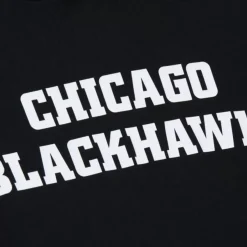 Mitchell & Ness Hoodies & Sweatshirts-Game Time Fleece Hoodie Current Logo Chicago Blackhawks