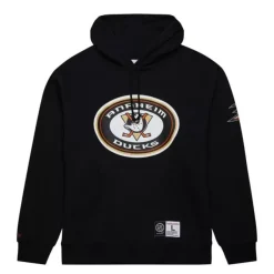 Mitchell & Ness Hoodies & Sweatshirts-Game Time Fleece Hoodie Current Logo Anaheim Ducks