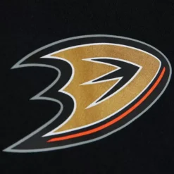 Mitchell & Ness Hoodies & Sweatshirts-Game Time Fleece Hoodie Current Logo Anaheim Ducks