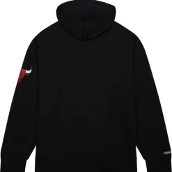 Mitchell & Ness Hoodies & Sweatshirts-Game Time Fleece Hoodie Vintage Logo Chicago Bulls