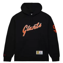 Mitchell & Ness Hoodies & Sweatshirts-Game Time Fleece Hoodie Vintage Logo San Francisco Giants
