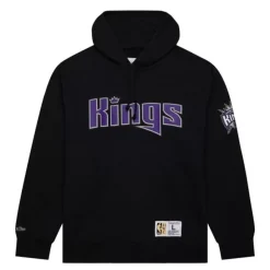 Mitchell & Ness Hoodies & Sweatshirts-Game Time Fleece Hoodie Vintage Logo Sacramento Kings