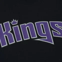 Mitchell & Ness Hoodies & Sweatshirts-Game Time Fleece Hoodie Vintage Logo Sacramento Kings