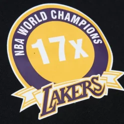 Mitchell & Ness Hoodies & Sweatshirts-Game Time Fleece Hoodie Vintage Logo Los Angeles Lakers