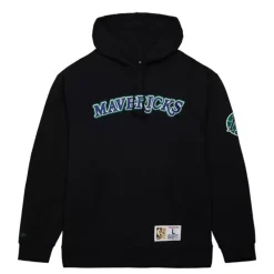 Mitchell & Ness Hoodies & Sweatshirts-Game Time Fleece Hoodie Vintage Logo Dallas Mavericks