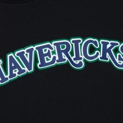 Mitchell & Ness Hoodies & Sweatshirts-Game Time Fleece Hoodie Vintage Logo Dallas Mavericks