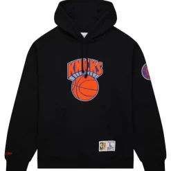 Mitchell & Ness Hoodies & Sweatshirts-Game Time Fleece Hoodie Vintage Logo New York Knicks