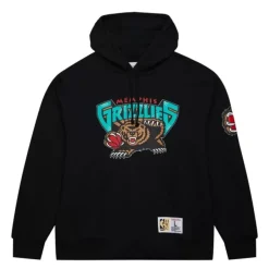 Mitchell & Ness Hoodies & Sweatshirts-Game Time Fleece Hoodie Vintage Logo Memphis Grizzlies