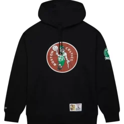 Mitchell & Ness Hoodies & Sweatshirts-Game Time Fleece Hoodie Vintage Logo Boston Celtics