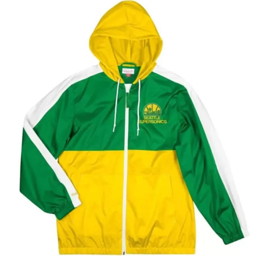 Mitchell & Ness Jackets & Outerwear-Gameday Lightweight Windbreaker Seattle Supersonics
