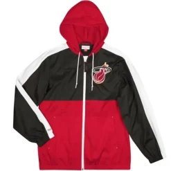 Mitchell & Ness Jackets & Outerwear-Gameday Lightweight Windbreaker Miami Heat