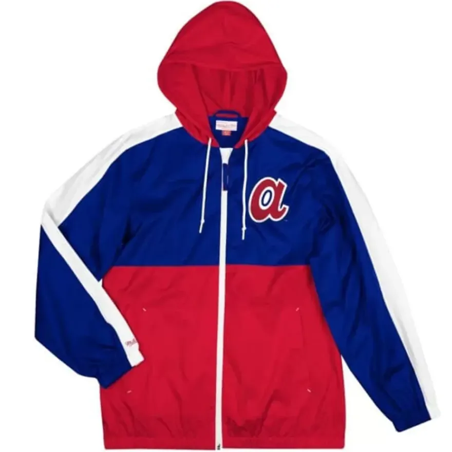 Mitchell & Ness Jackets & Outerwear-Gameday Lightweight Windbreaker Atlanta Braves