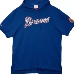 Mitchell & Ness T-Shirts & Tops-Gameday Ss Ft Hoodie Atlanta Braves