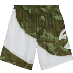 Mitchell & Ness Shorts-Ghost Green Camo Swingman Atlanta Hawks 1986-87 Shorts