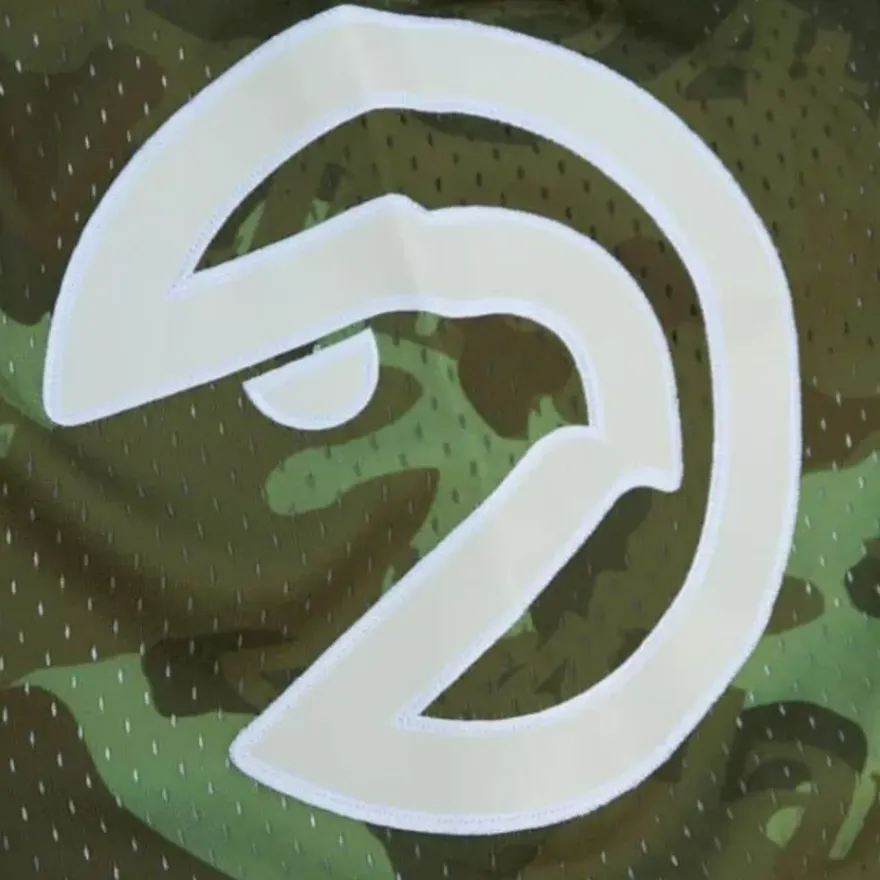Mitchell & Ness Shorts-Ghost Green Camo Swingman Atlanta Hawks 1986-87 Shorts