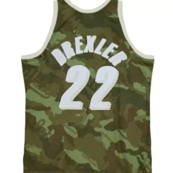 Mitchell & Ness Nba Swingman-Ghost Green Camo Swingman Clyde Drexler Portland Trail Blazers 1991-92 Jersey