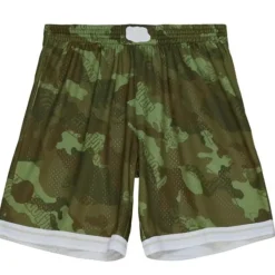 Mitchell & Ness Shorts-Ghost Green Camo Swingman Charlotte Hornets 1992-93 Shorts