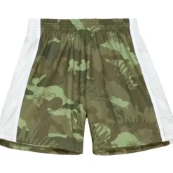 Mitchell & Ness Shorts-Ghost Green Camo Swingman San Antonio Spurs 1998-99 Shorts