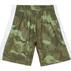 Mitchell & Ness Shorts-Ghost Green Camo Swingman San Antonio Spurs 1998-99 Shorts