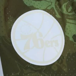 Mitchell & Ness Shorts-Ghost Green Camo Swingman Philadelphia 76Ers 1996-97 Shorts