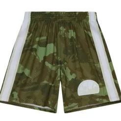 Mitchell & Ness Shorts-Ghost Green Camo Swingman Seattle Supersonics 1984-85 Shorts