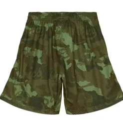 Mitchell & Ness Shorts-Ghost Green Camo Swingman Seattle Supersonics 1984-85 Shorts