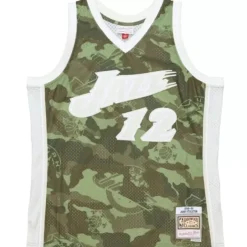 Mitchell & Ness Nba Swingman-Ghost Green Camo Swingman John Stockton Utah Jazz 1998-99 Jersey