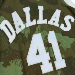 Mitchell & Ness Nba Swingman-Ghost Green Camo Swingman Dirk Nowitzki Dallas Mavericks 1998-99 Jersey