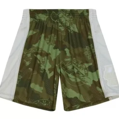 Mitchell & Ness Shorts-Ghost Green Camo Swingman Utah Jazz 1998-99 Shorts