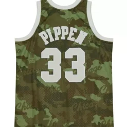 Mitchell & Ness Nba Swingman-Ghost Green Camo Swingman Scottie Pippen Chicago Bulls 1997-98 Jersey