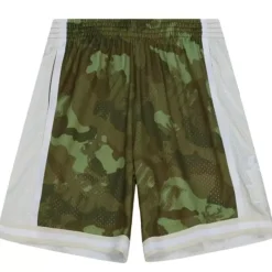 Mitchell & Ness Shorts-Ghost Green Camo Swingman Milwaukee Bucks 2000-01 Shorts