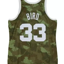Mitchell & Ness Nba Swingman-Ghost Green Camo Swingman Larry Bird Boston Celtics 1985-86 Jersey