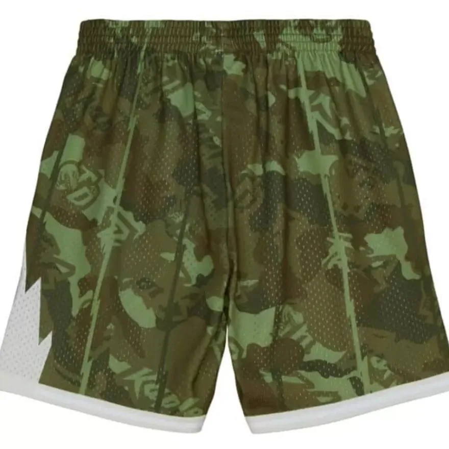 Mitchell & Ness Shorts-Ghost Green Camo Swingman Toronto Raptors 1998-99 Shorts