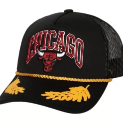 Mitchell & Ness Snapback-Gold Leaf Trucker Chicago Bulls