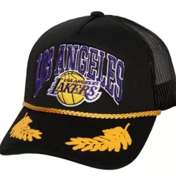 Mitchell & Ness Snapback-Gold Leaf Trucker Los Angeles Lakers