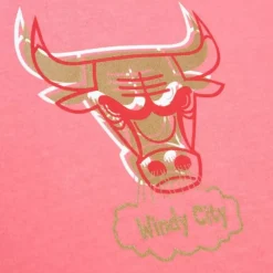 Mitchell & Ness T-Shirts & Tops-Golden Hour Glaze Ss Tee Chicago Bulls