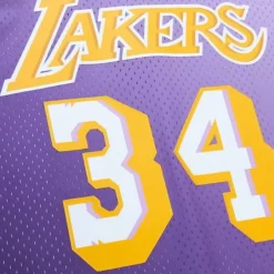 Mitchell & Ness Nba Swingman-Golden Hour Glaze Swingman Jersey Los Angeles Lakers 1996 Shaquille O'Neal