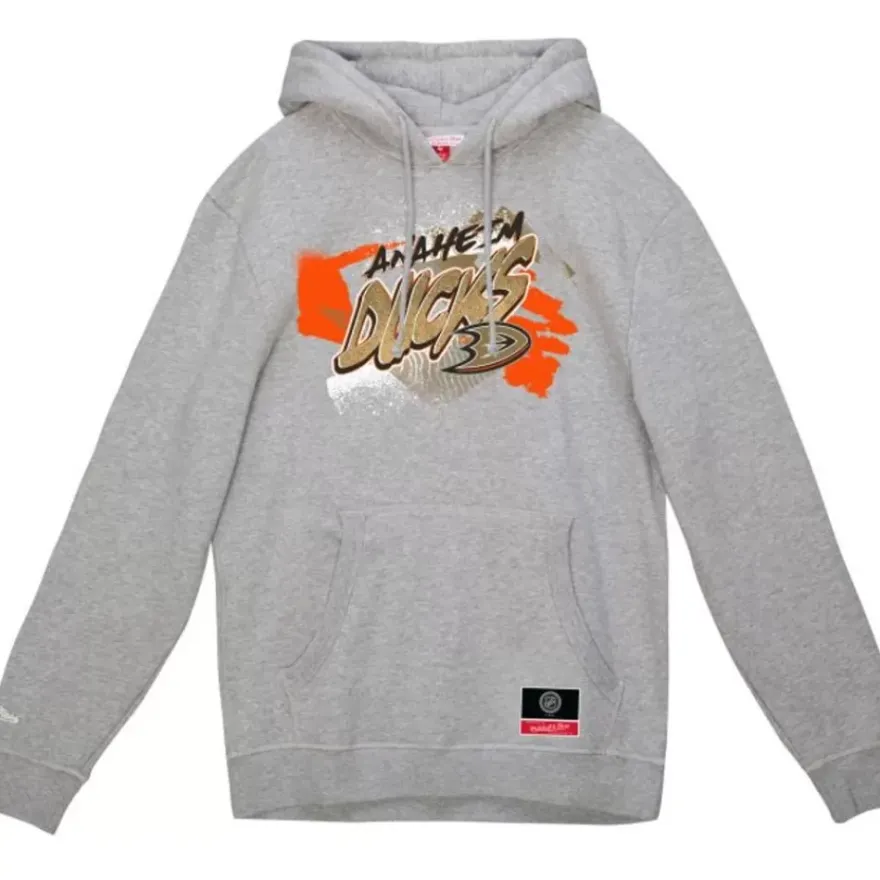 Mitchell & Ness Hoodies & Sweatshirts-Graff Hoodie Anaheim Ducks