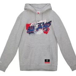 Mitchell & Ness Hoodies & Sweatshirts-Graff Hoodie Columbus Blue Jackets