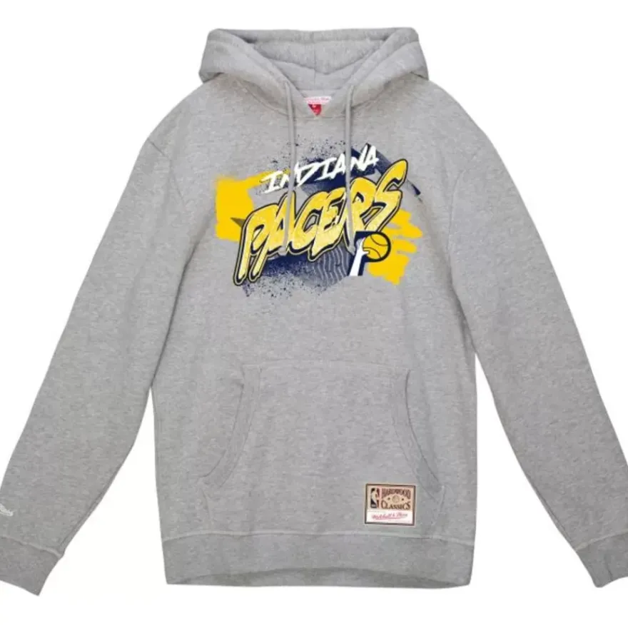 Mitchell & Ness Hoodies & Sweatshirts-Graff Hoodie Indiana Pacers