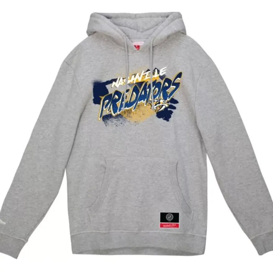 Mitchell & Ness Hoodies & Sweatshirts-Graff Hoodie Nashville Predators
