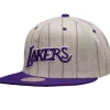 Mitchell & Ness Snapback-Grey Pin Pop Snapback Hwc Los Angeles Lakers